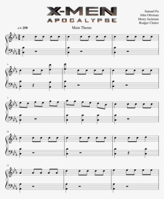Main Theme - X-men - Apocalypse - John Ottoman - Piano #7392660