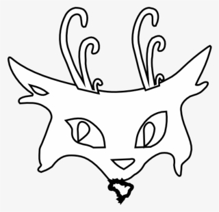 Gato Black White Line Art 555px #7398322