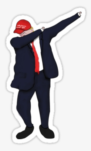 A Vector Drawn Image Of Donald J Trump Dabbing - Donald Trump Dabbing Shirts #741300
