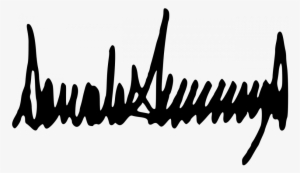 Donald Trump's Signature - Donald John Trump Signature #741461