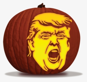 Smalltrump-pumpkin - Evil Trump Pumpkin #741845