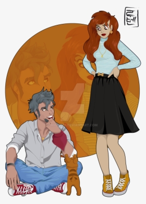 Download Modern Day Disney Characters Clipart The Walt - Lady And The Tramp As People #742205