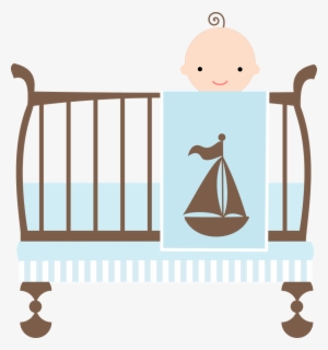 Crib Clipart Baby Boy Crib - Baby Shower Wording New Boy Mom #742206