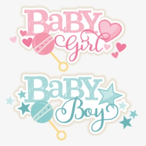 Baby Girl And Boy Titles Svg Scrapbook Cut File Cute - Girl Or Boy Png #742265