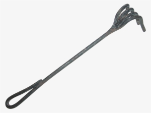 Blacksmith Coal Rake Clam Garden Hand Tool 4 Bent Forged - Forged Iron Nail #742532