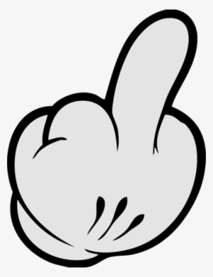 Download Free Printable Clipart And Coloring Pages - Mickey Mouse Glove Middle Finger #743218