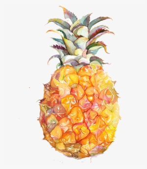 Juice Fruit Watercolor Painting Pineapple - Pineapple Yellow Indoor Or Outdoor Oblong Throw Pillow #743391