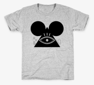 Illuminati Mouse Kids T-shirt - Silhouette Minnie With Sunglasses #743455