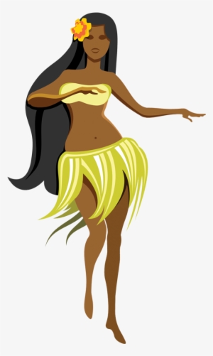 Our Ohana Aulii Luau Png Free Library - Transparent Hawaiian Hula Dancer Clipart #743456
