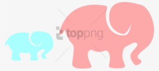 Mom And Baby Elephant Clip Art #744667