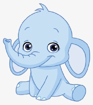 Animated Google Search Painting Ideas - Baby Elephant Clipart Blue #744762