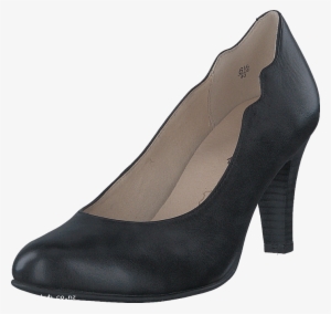 Caprice Britt Black Nappa 60036-18 Womens Leather Rubber, - Schwarze Pumps #744842