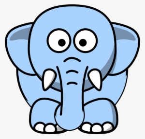 Baby Elephant Clipart Blue - Light Blue Elephant Clipart #744873