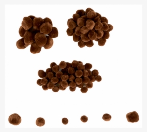 Mini Pom-poms - 100 Pieces - Brown - Pom-pom #745255