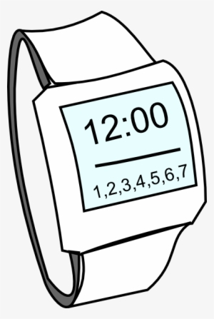 Graphic Library Stock 1 2 3 4 5 Clipart - Digital Wrist Watch Clipart #745458