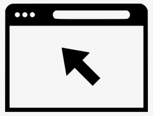 Browser Internet Mouse Track Pointer Arrow Click Comments - Browser Icon Png White #745556