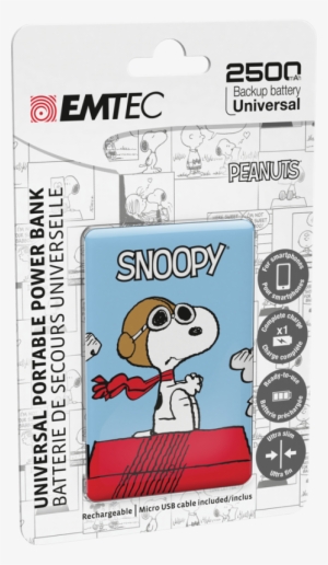 U700 Power Essentials Cardboard Snoopy - Power Bank Snoopy 2500 Mah #745629