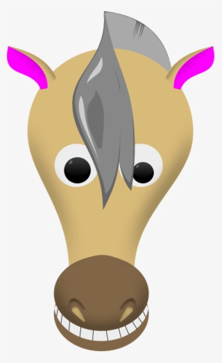 Printable Cartoon Horse Head Template - Horse Mask Clip Art #746026