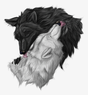 Wolf Kisses By Luvmymitzi-d4r0lj0 - Digital Art #746728