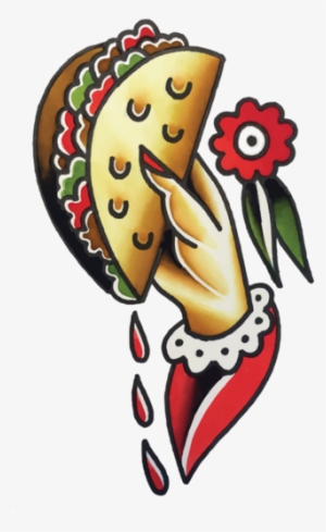 Taco To Go - Traditional Taco Tattoo #747337