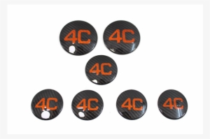 Carbon Fibre Alfa Romeo 4c Emblem Cover Kit Tmcmotorsport - Alfa Romeo 4c #747678