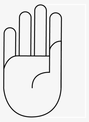 Hand Length - Line Art #749539