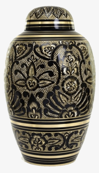 Black Gold-patterned Urn #7407081