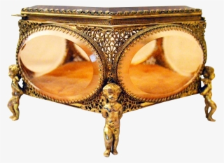 Vintage Gold Gilt Ormolu Filigree Jewelry Casket #7407998 Vintage Gold Gilt Ormolu Filigree Jewelry Casket #7407998
