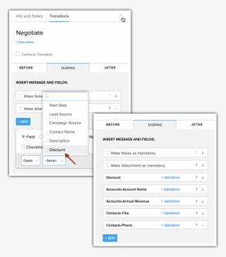 Select The Field To Be Mandated #7412342
