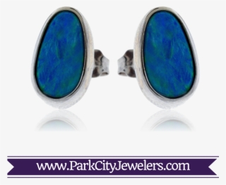 Australian Opal Doublet Post Earrings #7419113