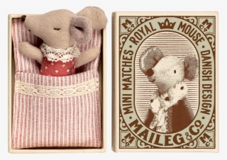 Sleepy Wakey Girl Mouse In Box #7419554
