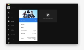 Select Fortnite → Click On The Gear Icon → Select Uninstall #7420446