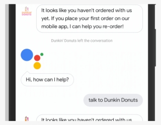 Dunkin Donuts In Google Assistant #7423178