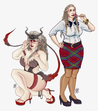 Duo Commission, Oc “luna” In Human And Succubus Form #7428488