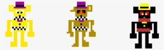 Pixel Fredbear,nightmare Fredbear And Nightmare #7429414