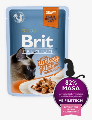 Brit Premium Cat Pouch With Turkey Fillets In Gravy #7433988