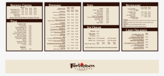 Forbidden Flavours Menu Boards #7442802