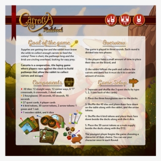 Carrotia Rulebook Rule Book Graphic Design Board Game #7443171
