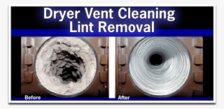Before & After Dryer Vent Cleaning #7444521