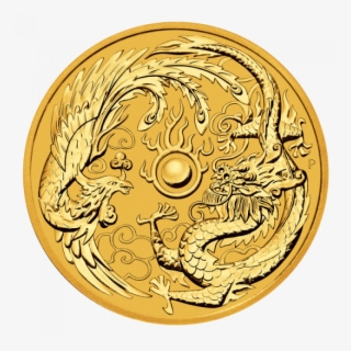 1 Oz Dragon And Phoenix Gold Coin Front #7445383