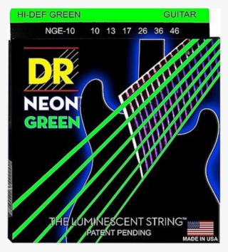 Dr Strings Hi Def Neon Green Electric Guitar Strings #7446552