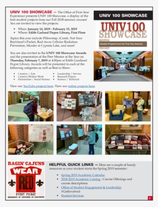 Univ 100 Showcase The Office Of First-year Experience #7449634