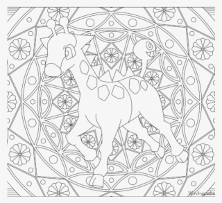 Adult Pokemon Coloring Page Girafarig #7450403