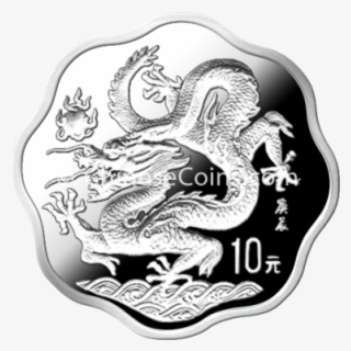 2000 10y Silver Dragon Scallop Coin Rev #7455620