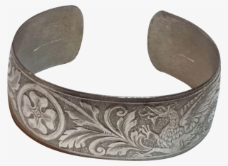 Vintage Danecraft Sterling Silver Dragon Griffith Cuff #7456068