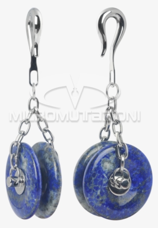 Lapis Lazuli Rollerblade Stone Weights Ear #7456517