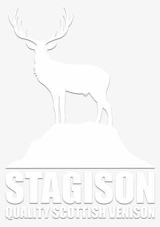 White Stagison Logo Of A Stag #7456658