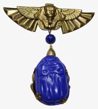 Vintage Egyptian Scarab Pin #7460092