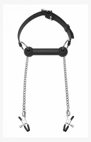 Masters Equine Bit Gag Silicon With Nipple Clamps #7464595