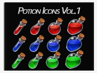 Set Of 72 Hand Drawn Potion Icons #7470266
